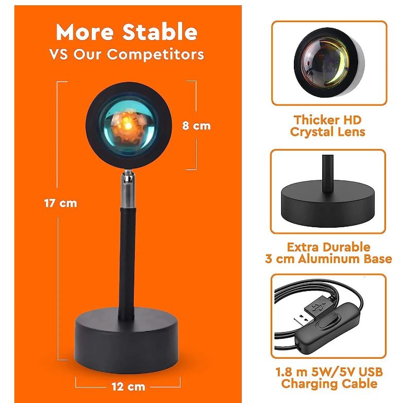 A6074, Sunset Lamp Projection LED Light Projector