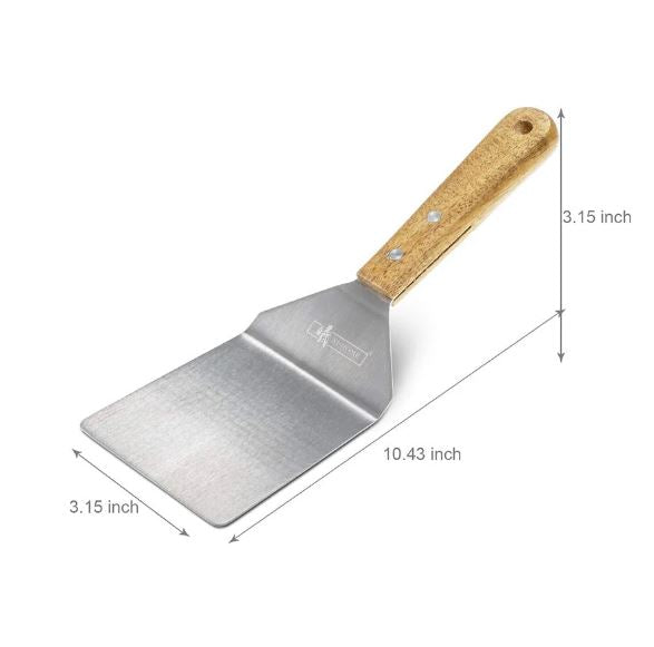 A6138, BBQ Grill Stainless Steel Spatulas 3 set