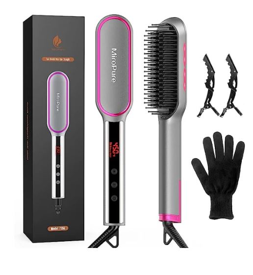 A6173, Hair Straightener Brush, 13 Heat Settings 803A S1145 CSHB1693 HC1180