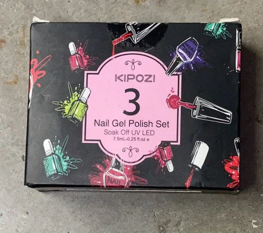 A6403, Nail Gel Polish 3 pieces, 6 pieces