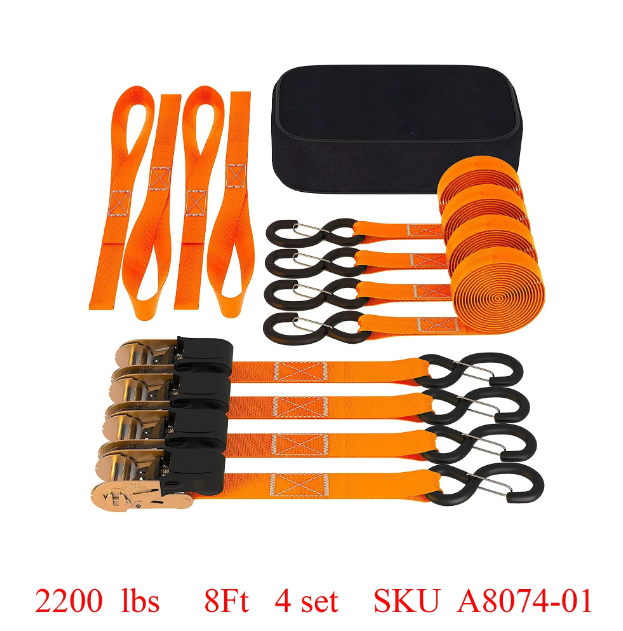 A8074, Ratchet Straps Tie Down Kit