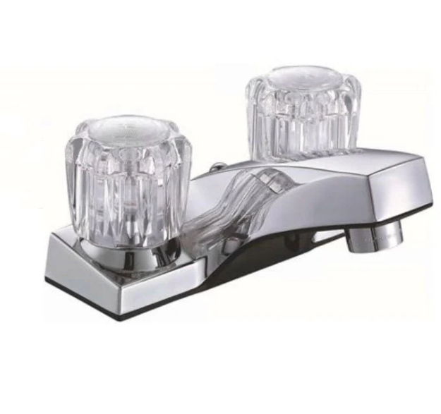 A6765, Lavatory Faucet Two Acrylic Handle Chrome set