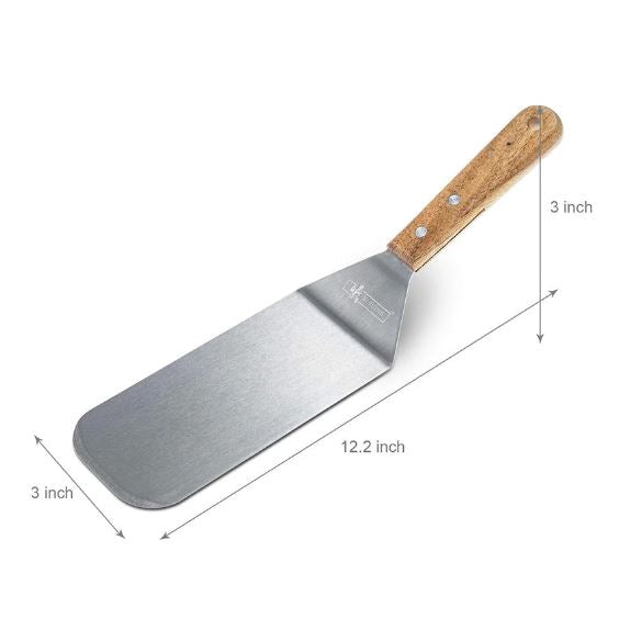 A6138, BBQ Grill Stainless Steel Spatulas 3 set