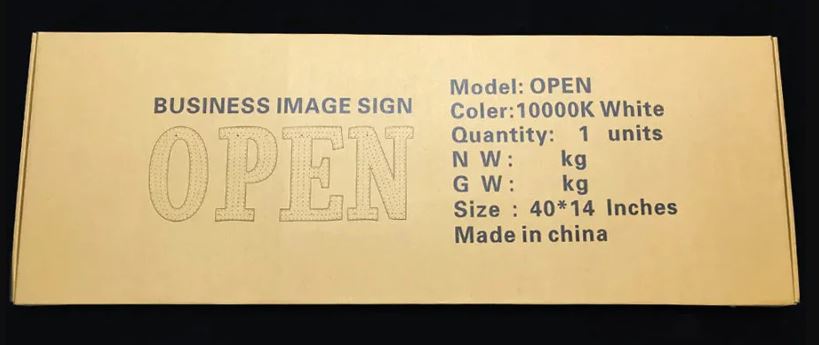 A8008, LED Open Sign