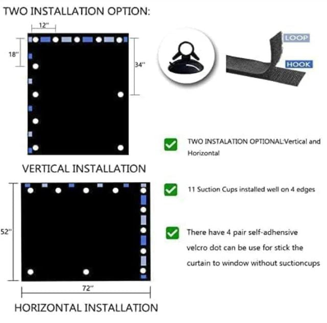 A6502, Portable Blackout Curtain