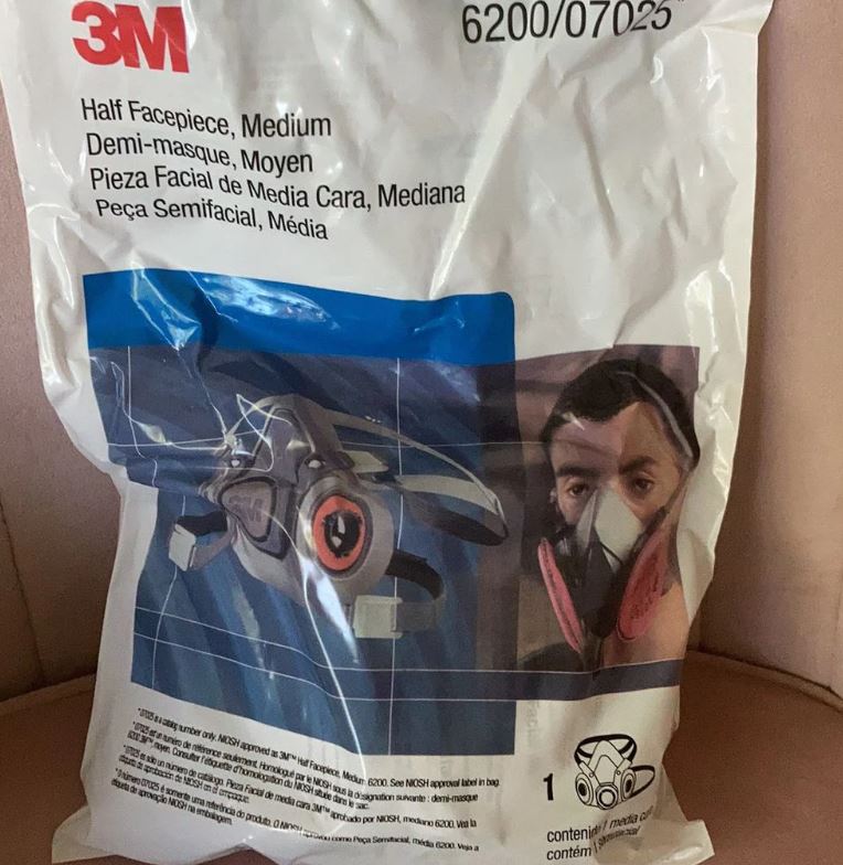 A6080, Half facepiece Silicone Mask 3M 7502