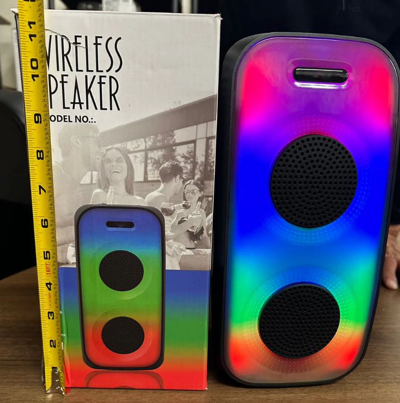 A6001, Bluetooth Wireless Speaker with RGB Lights (FSKU Y2303)