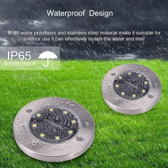 A6185, Four Packs of Solar Lawn Lights