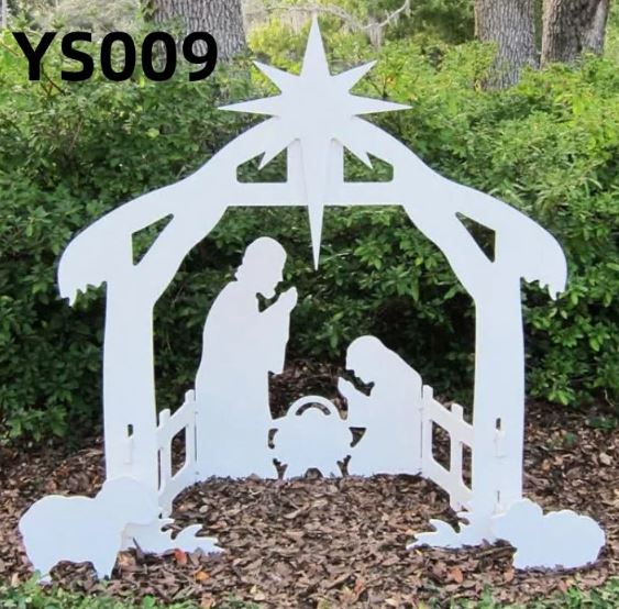 A6155, Outdoor Nativity & Angel Set