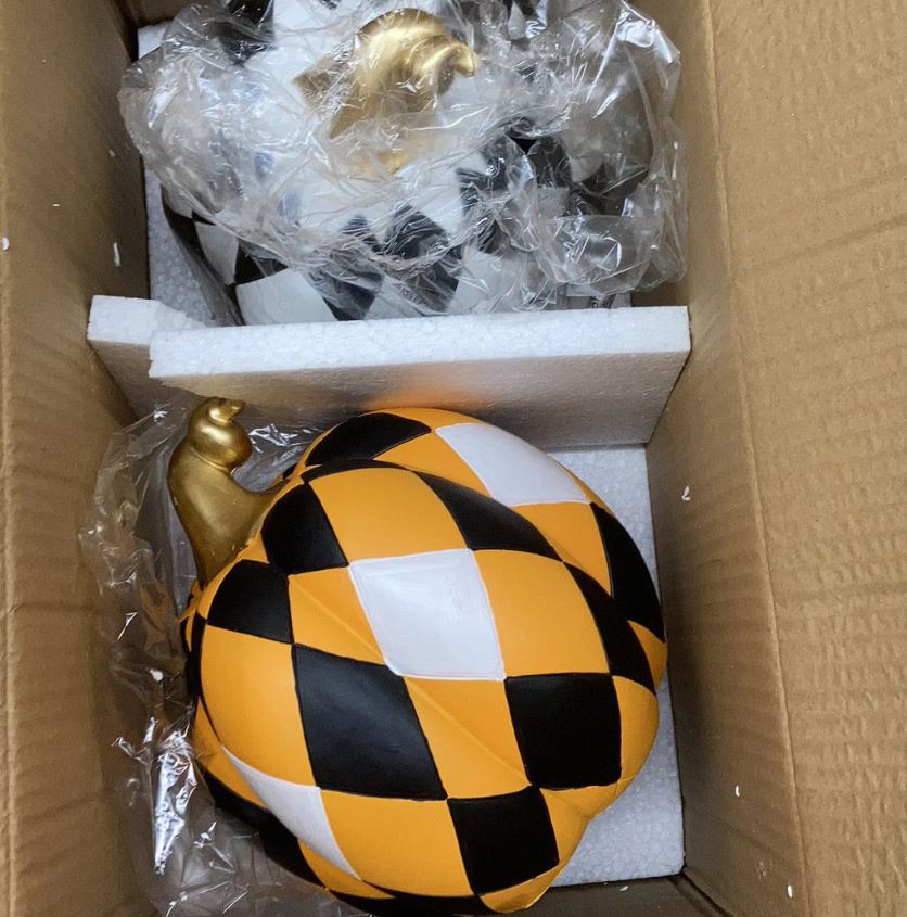 A6059, Striped Pumpkin 9inch (FSKU:2722859)