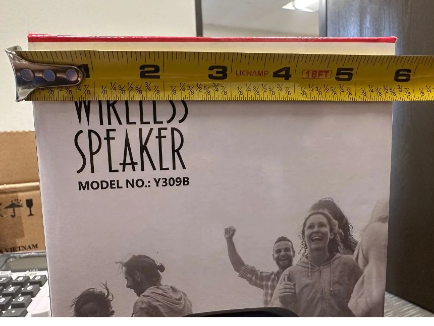 A1078, Bluetooth Wireless Speaker with RGB Lights 8"(Y309B)