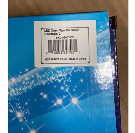 A8007, LED Open Sign 10x20inch, 3 Kinds